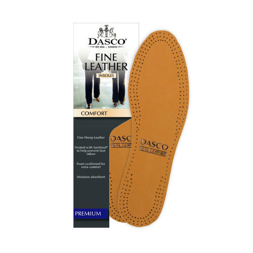 Dasco Men's Fine Leather Insoles Sports Supports Mobility